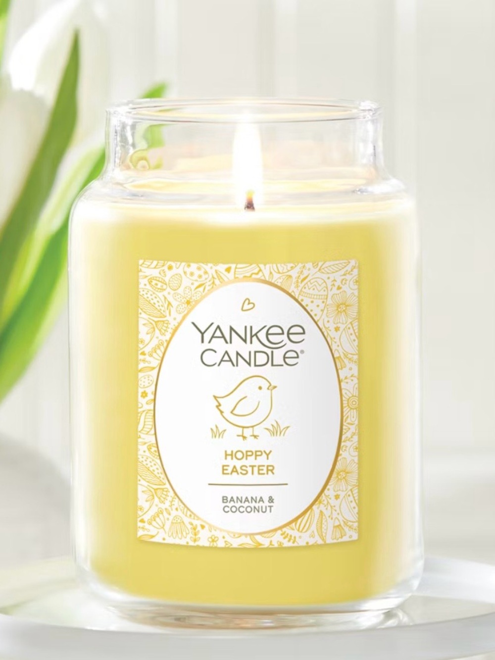 🐥 Yankee Candle Hoppy Easter Banana & Coconut 22 oz Large Jar Candle
